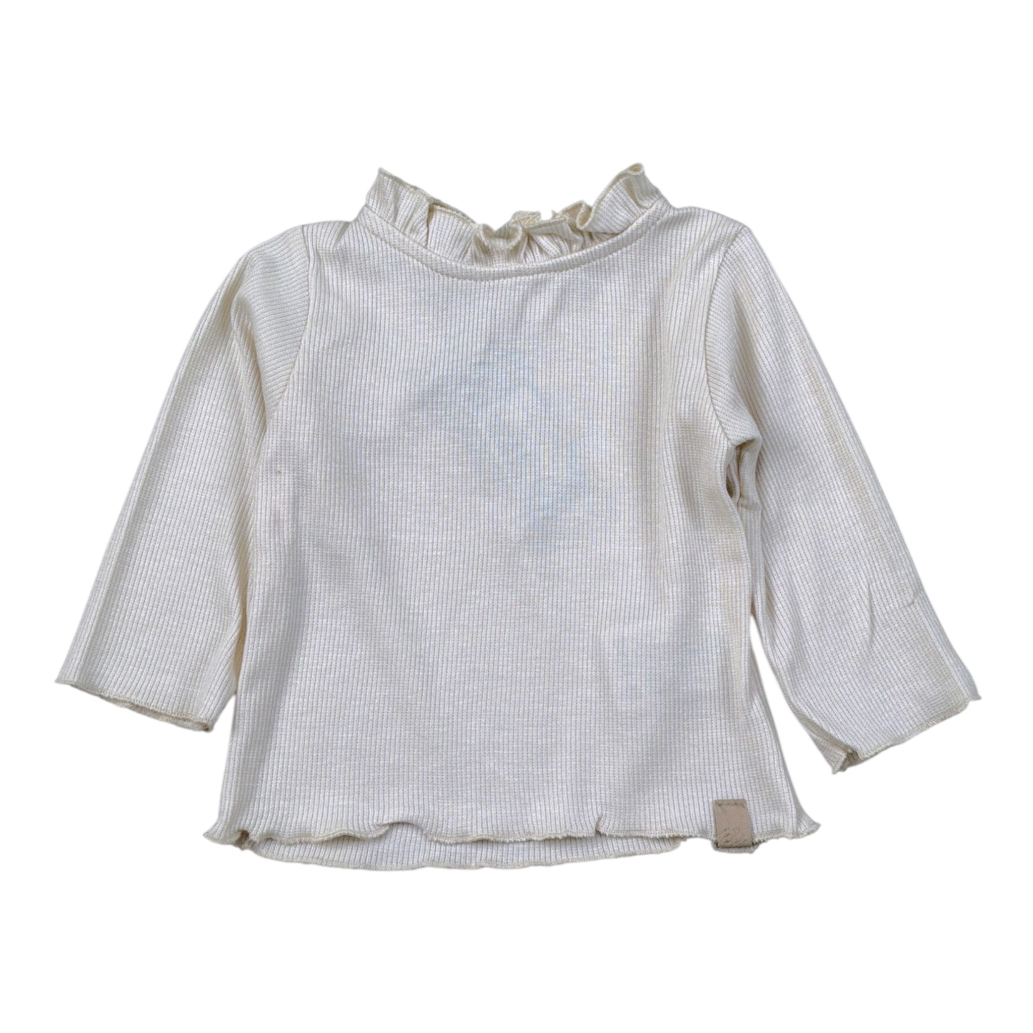 Bamboom+Babies Shirt Girocollo tinta unita Panna per Bambina 10688J PANNA BAMBOOM+BABIES 