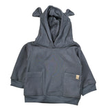Bamboom+Babies Felpa tinta unita con Cappuccio Grigio per Neonato EEIIEEI GRIGIO BAMBOOM+BABIES 