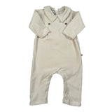 Bamboom+Babies Tutina tinta unita con Colletto Panna per Neonato ELLE PANNA BAMBOOM+BABIES 