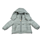 Bamboom+Babies Giubbino tinta unita con Zip E Cappuccio Grigio per Neonato IEIEI GRIGIO BAMBOOM+BABIES 