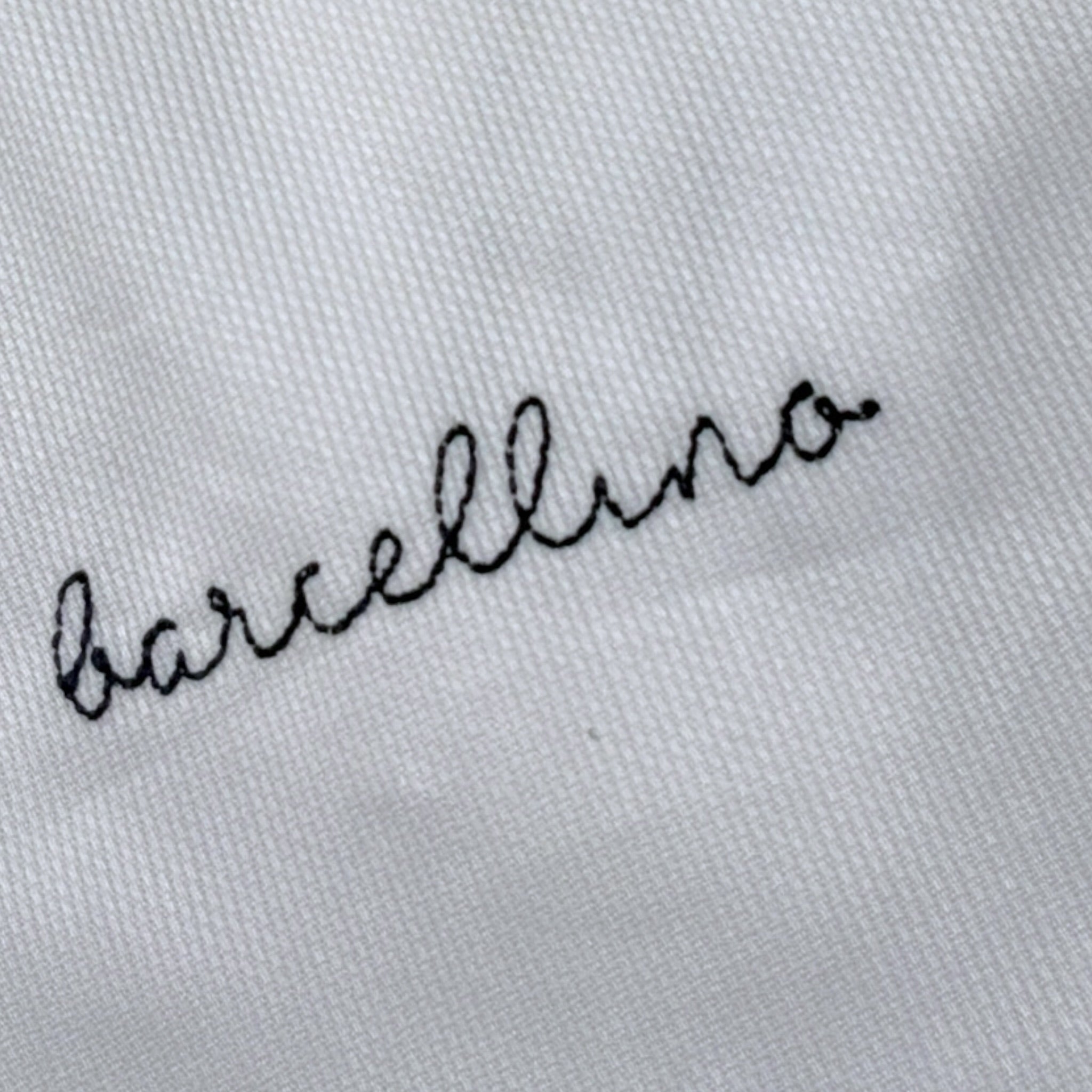 Barcellino Bavetta tinta unita con Stampa Bianco per Neonato 115324 BIANCO BARCELLINO 