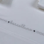 Barcellino Set Lenzuola 3Pz tinta unita con Stampa Bianco per Neonato 115510 BIANCO BARCELLINO 