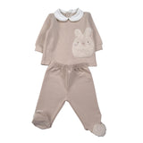 Barcellino Completo 2Pz Maglia-Ghettina Beige per Neonato 125102 BEIGE BARCELLINO 
