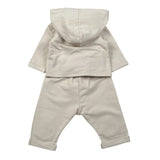 Barcellino Completo 2Pz Cardigan-Pantalone tinta unita Beige per Neonato 125111 BEIGE BARCELLINO 