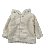 Barcellino Pelliccia Teddy tinta unita con Cappuccio Panna per Neonato 125114XX PANNA BARCELLINO 