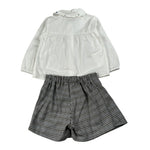 Barcellino Completo 2 Pezzi Camicia-Short Bianco per Neonata 125214 BIANCO BARCELLINO 