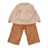 Barcellino Completo 2Pz Camicia-Pantalone Cammello per Bambina 125318 CAMMELLO BARCELLINO 