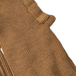 Barcellino Gilet In Maglia Giromanica tinta unita Cammello per Neonata 125415 CAMMELLO BARCELLINO 