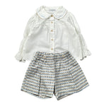 Barcellino Completo 2Pz Camicia-Short Bianco per Neonata 125522 BIANCO BARCELLINO 