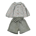 Barcellino Completo 2Pz Camicia-Shorts Verde per Neonata 125712 VERDE BARCELLINO 