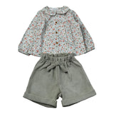 Barcellino Completo 2Pz Camicia-Shorts Verde per Neonata 125712 VERDE BARCELLINO 