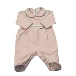 Barcellino Tutina Manica Lunga tinta unita Rosa per Neonata 125819 ROSA BARCELLINO 
