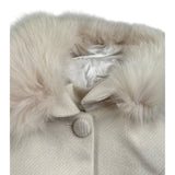 Barcellino Cappotto tinta unita con Cappuccio Panna per Neonata 126417X PANNA BARCELLINO 