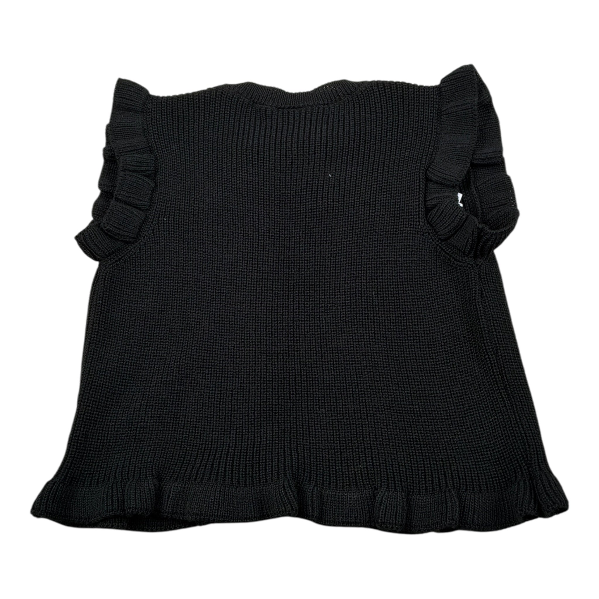 Barcellino Gilet In Filo tinta unita Nero per Bambina 126507 NERO BARCELLINO 
