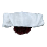 Barcellino Fascia con Pon Pon Bianco per Neonata 4315 BIANCO BARCELLINO 