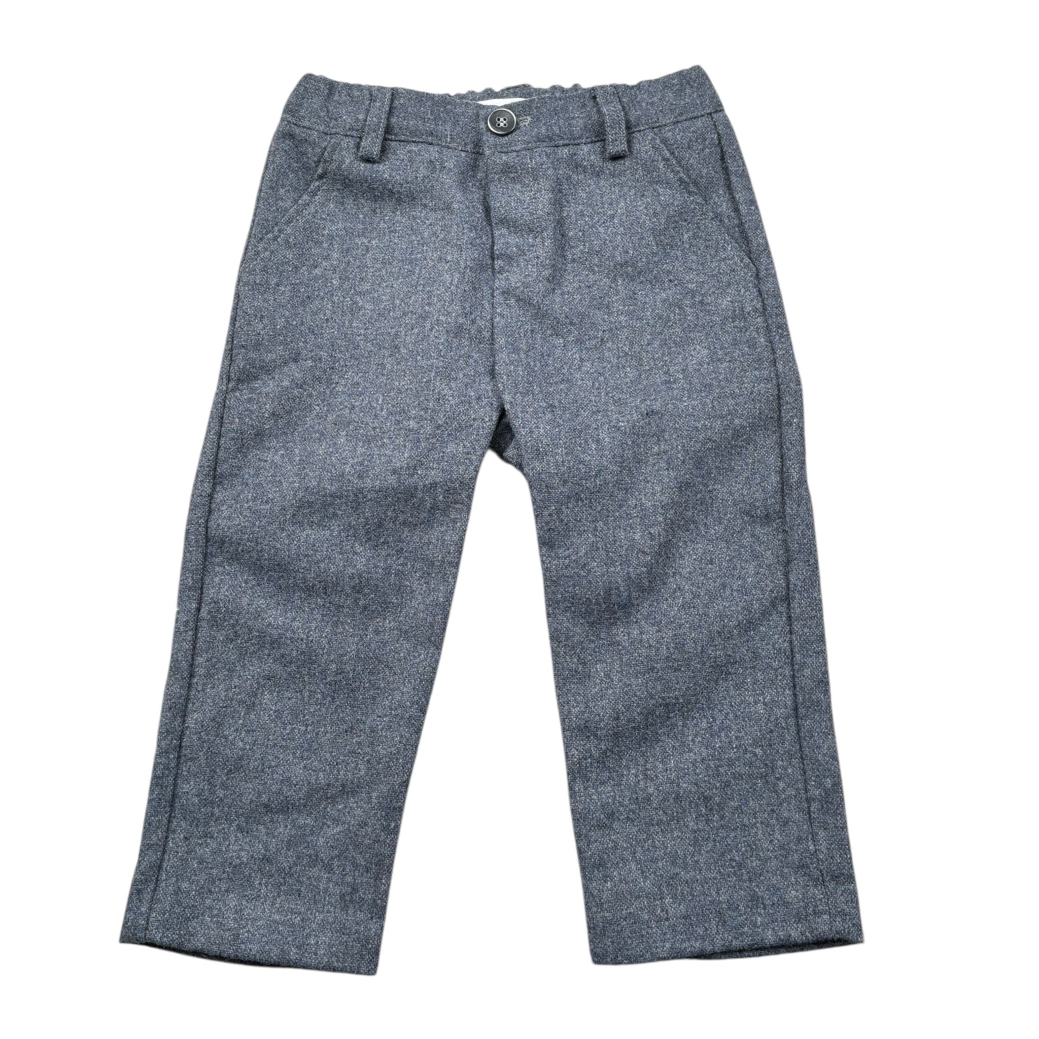 Barcellino Abito Cerimonia 4Pz Gilet-Papillon-Camicia-Pantalone Blu per Neonato 4467 BLU BARCELLINO 
