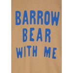 Barrow Kids Felpa Chiusa Girocollo tinta unita con Logo Beige per Bambino F4BKJUSW062A BEIGE BARROW KIDS 