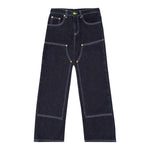 Barrow Kids Jeans tinta unita con Cuciture In Contrasto Blu per Bambino F5BKJGDP206 BLU BARROW KIDS 