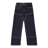 Barrow Kids Jeans tinta unita con Cuciture In Contrasto Blu per Bambino F5BKJGDP206 BLU BARROW KIDS 