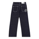 Barrow Kids Jeans tinta unita con Cuciture In Contrasto Blu per Bambino F5BKJGDP206 BLU BARROW KIDS 