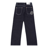 Barrow Kids Jeans tinta unita con Cuciture In Contrasto Blu per Bambino F5BKJGDP206 BLU BARROW KIDS 