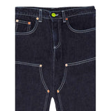 Barrow Kids Jeans tinta unita con Cuciture In Contrasto Blu per Bambino F5BKJGDP206 BLU BARROW KIDS 