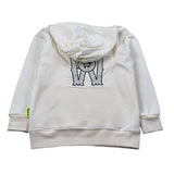 Barrow Kids Felpa tinta unita con Stampa Panna per Bambino F5BKJGHS176 PANNA BARROW KIDS 