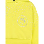 Barrow Kids Felpa tinta unita con Brillantini Giallo per Bambina F5BKJGHS179 GIALLO BARROW KIDS 