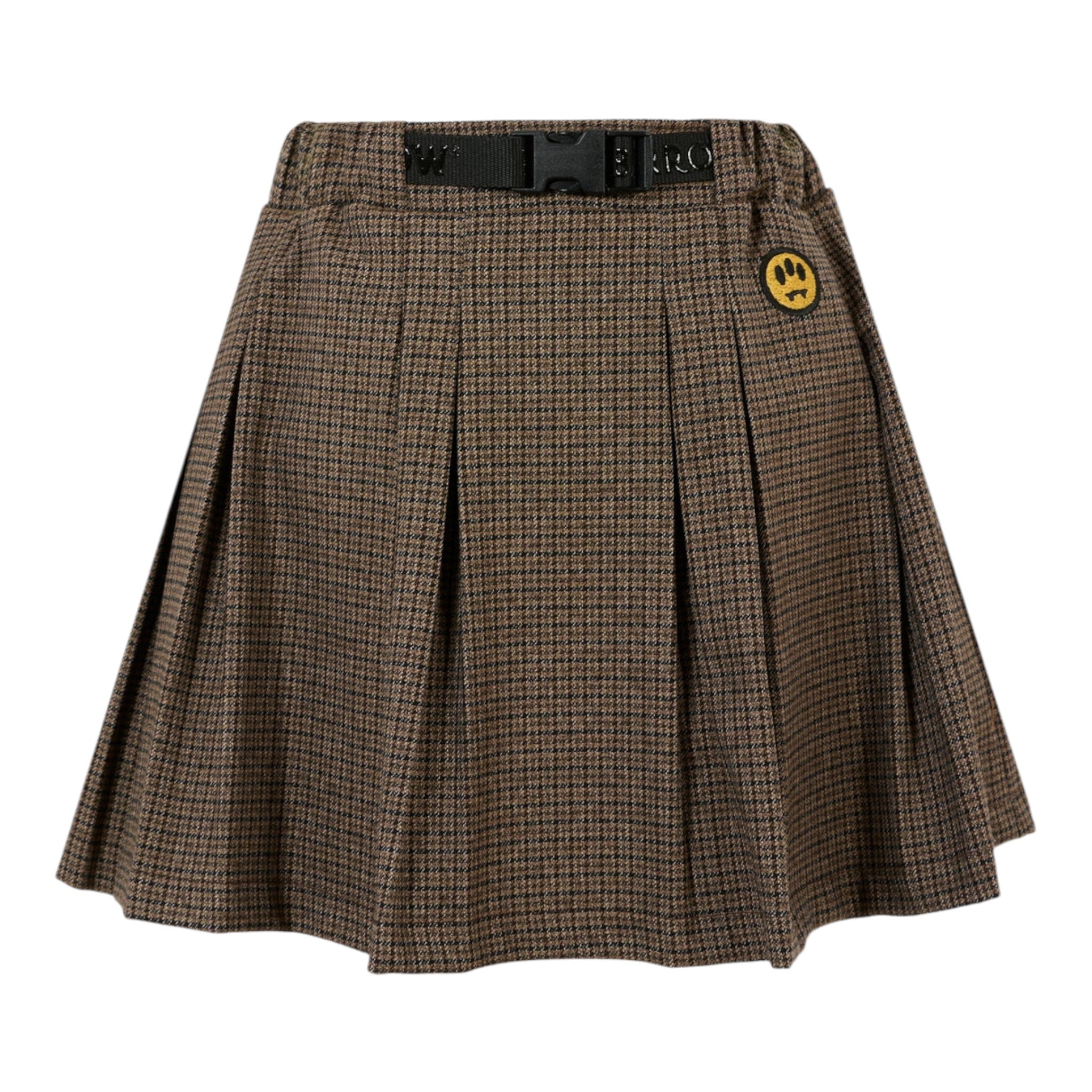 Barrow Kids Gonna tinta unita con Logo Marrone per Bambina F5BKJGSK143 MARRONE BARROW KIDS 