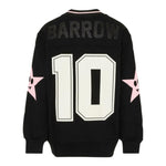 Barrow Kids Felpa tinta unita con Stampa Nero per Bambina F5BKJGSW194 NERO BARROW KIDS 