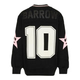 Barrow Kids Felpa tinta unita con Stampa Nero per Bambina F5BKJGSW194 NERO BARROW KIDS 