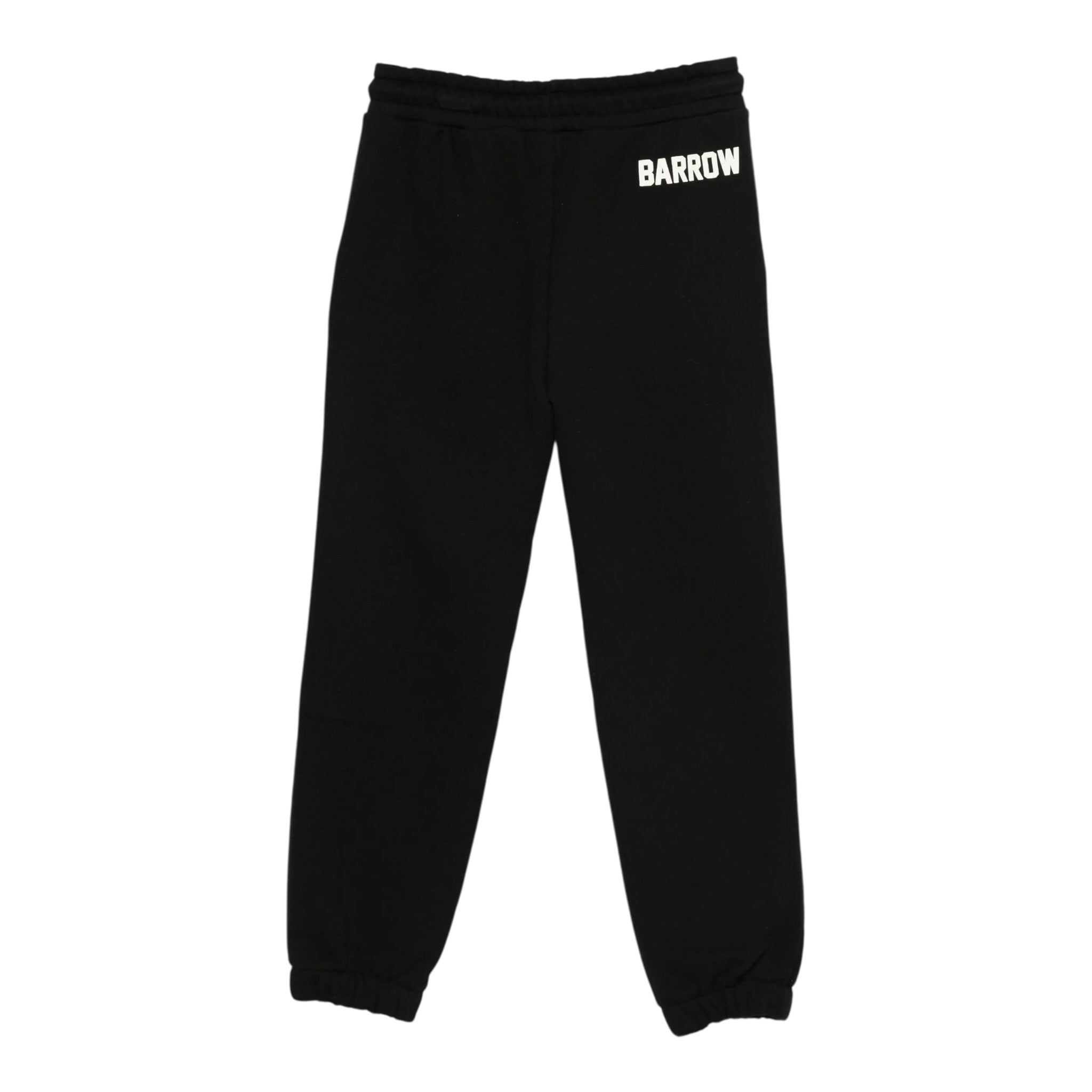 Barrow Kids Pantalone Tuta tinta unita con Logo Nero per Bambino F5BKJUFP068 NERO BARROW KIDS 