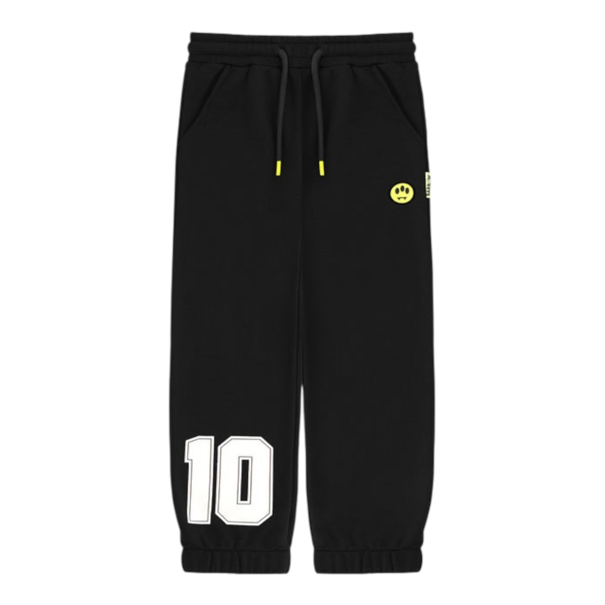 Barrow Kids Pantalone Tuta tinta unita con Logo Nero per Bambino F5BKJUFP068XX NERO BARROW KIDS 