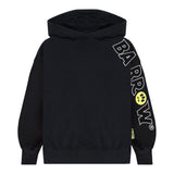 Barrow Kids Felpa tinta unita con Cappuccio E Stampa Nero per Bambino F5BKJUHS056X NERO BARROW KIDS 
