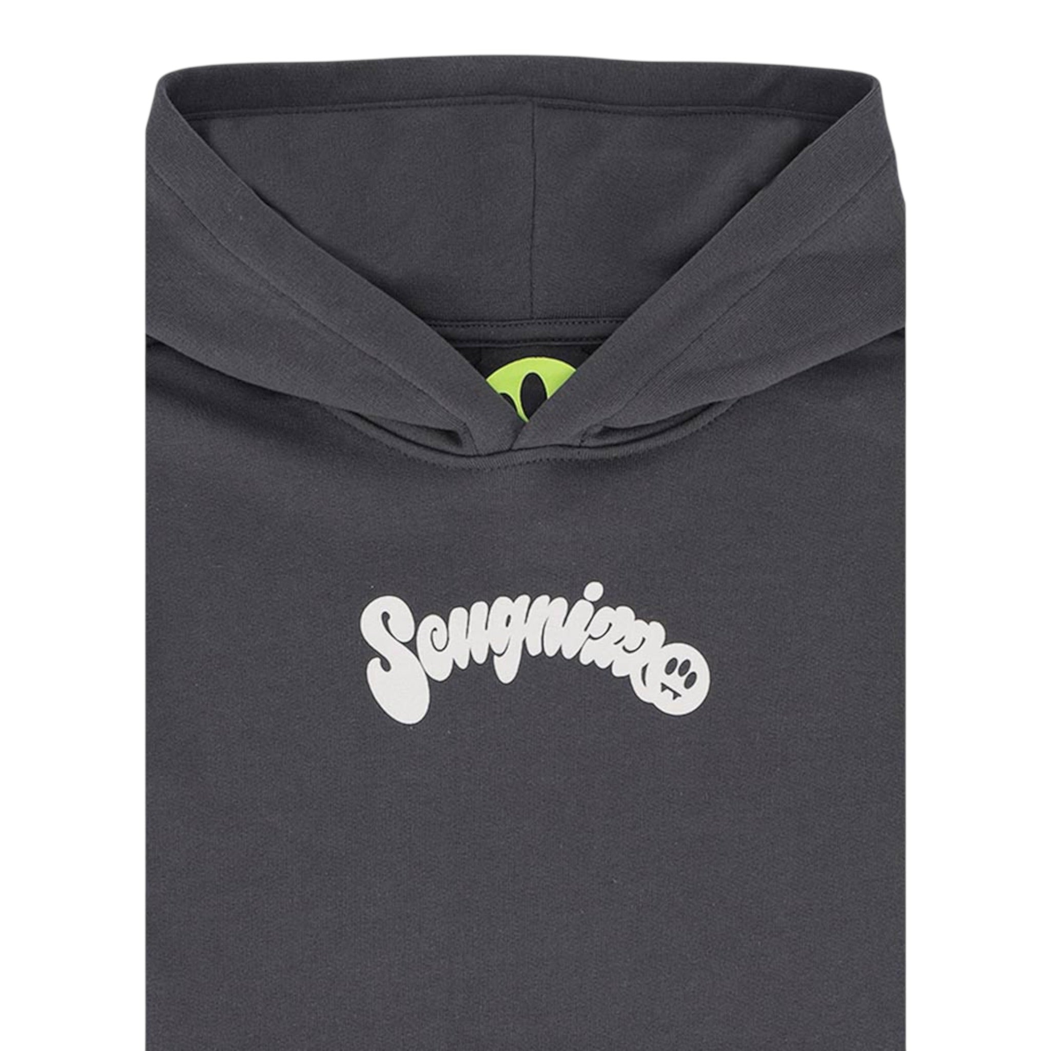 Barrow Kids Felpa Chiusa con Cappuccio tinta unita con Stampe Grigio per Bambino F5BKJUHS158X GRIGIO BARROW KIDS 