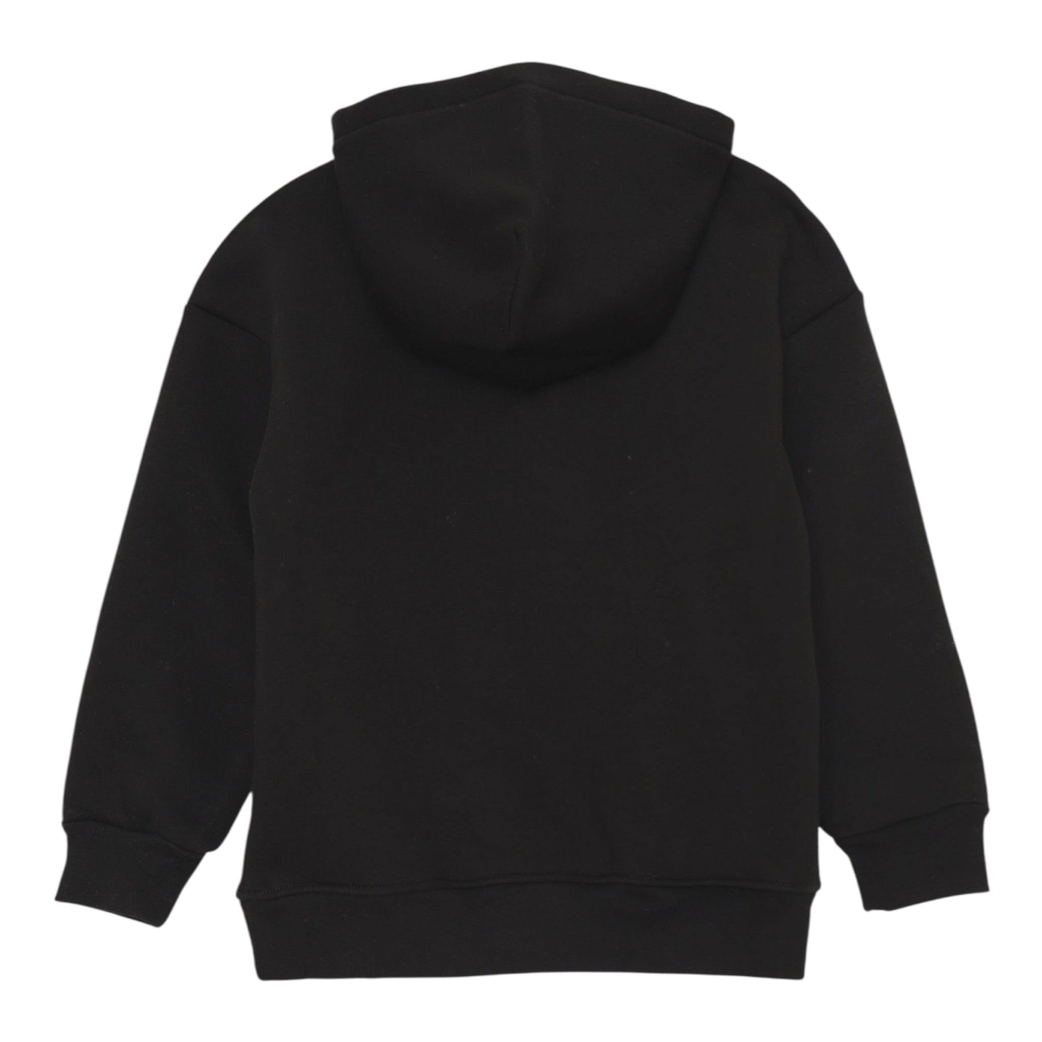 Barrow Kids Felpa tinta unita con Cappuccio E Stampa Nero per Bambino F5BKJUHS232 NERO BARROW KIDS 