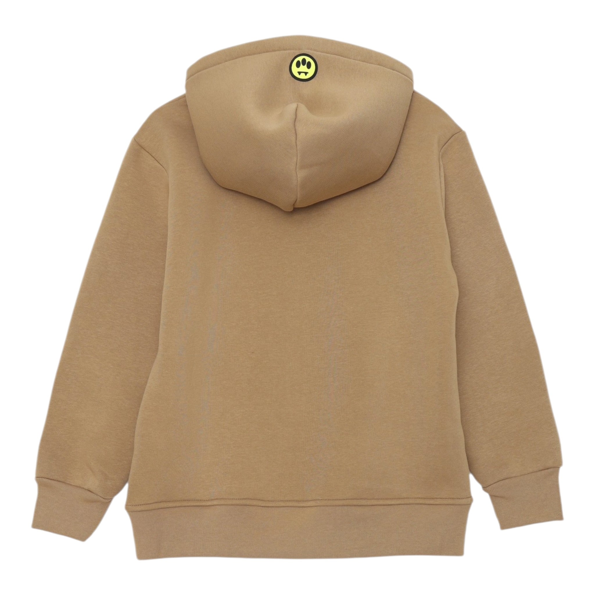 Barrow Kids Felpa Chiusa tinta unita con Cappuccio Cammello per Bambino F5BKJUHS2344 CAMMELLO BARROW KIDS 