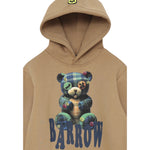 Barrow Kids Felpa Chiusa tinta unita con Cappuccio Cammello per Bambino F5BKJUHS2344 CAMMELLO BARROW KIDS 