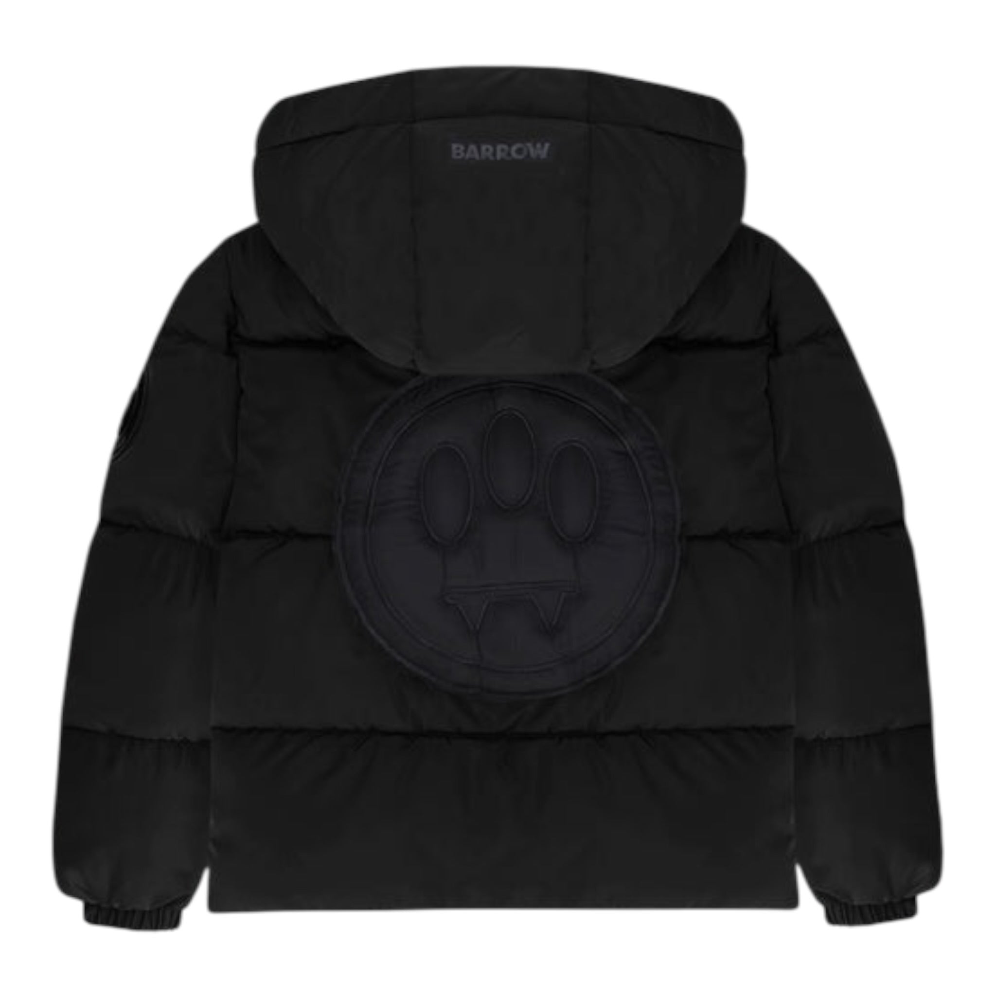 Barrow Kids Giubbino tinta unita con Zip E Cappuccio Nero per Bambina F5BKJUPF031X NERO BARROW KIDS 