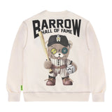 Barrow Kids Felpa Chiusa Girocollo Tint Unita Panna per Bambina F5BKJUSW082 PANNA BARROW KIDS 