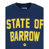 Barrow Kids T-Shirt Girocollo tinta unita con Stampa Blu per Bambino F5BKJUTH077 BLU BARROW KIDS 
