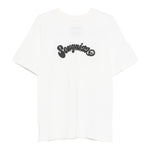 Barrow Kids T-Shirt Girocollo tinta unita con Stampe Bianco per Bambino F5BKJUTH160 BIANCO BARROW KIDS 