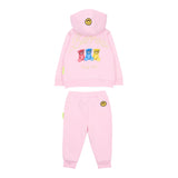 Barrow Kids Completo tinta unita 2Pz Felpa-Pantalone Rosa per Bambina F5BKUNSF218J ROSA BARROW KIDS 