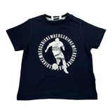 Bikkembergs T-Shirt tinta unita con Stampa Blu per Neonato BK0232 BLU BiKKEMBERGS 