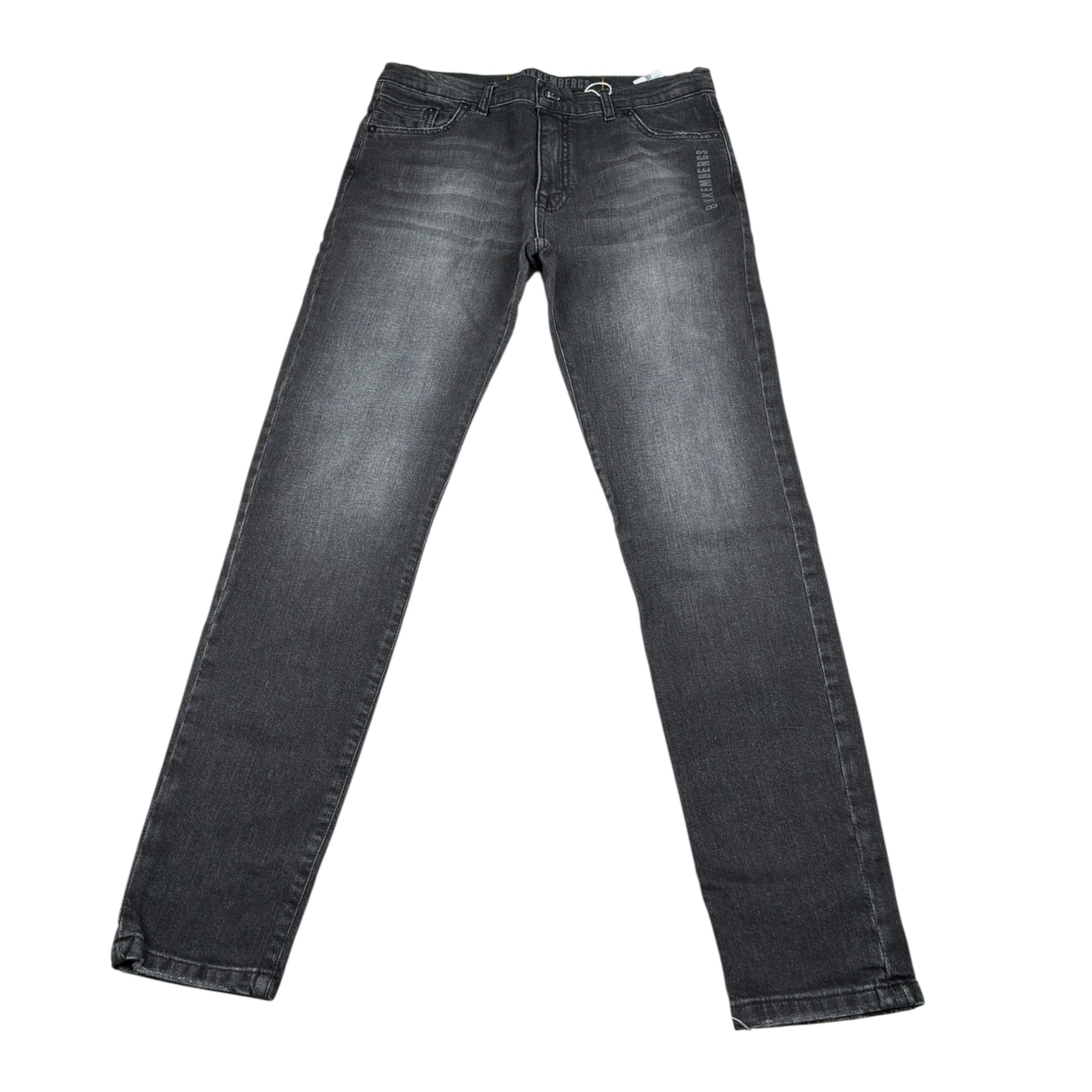 Bikkembergs Jeans tinta unita con Girovita Regolabile Nero per Bambino BK0446 NERO BiKKEMBERGS 
