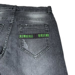 Bikkembergs Jeans tinta unita con Girovita Regolabile Nero per Bambino BK1170 NERO BiKKEMBERGS 