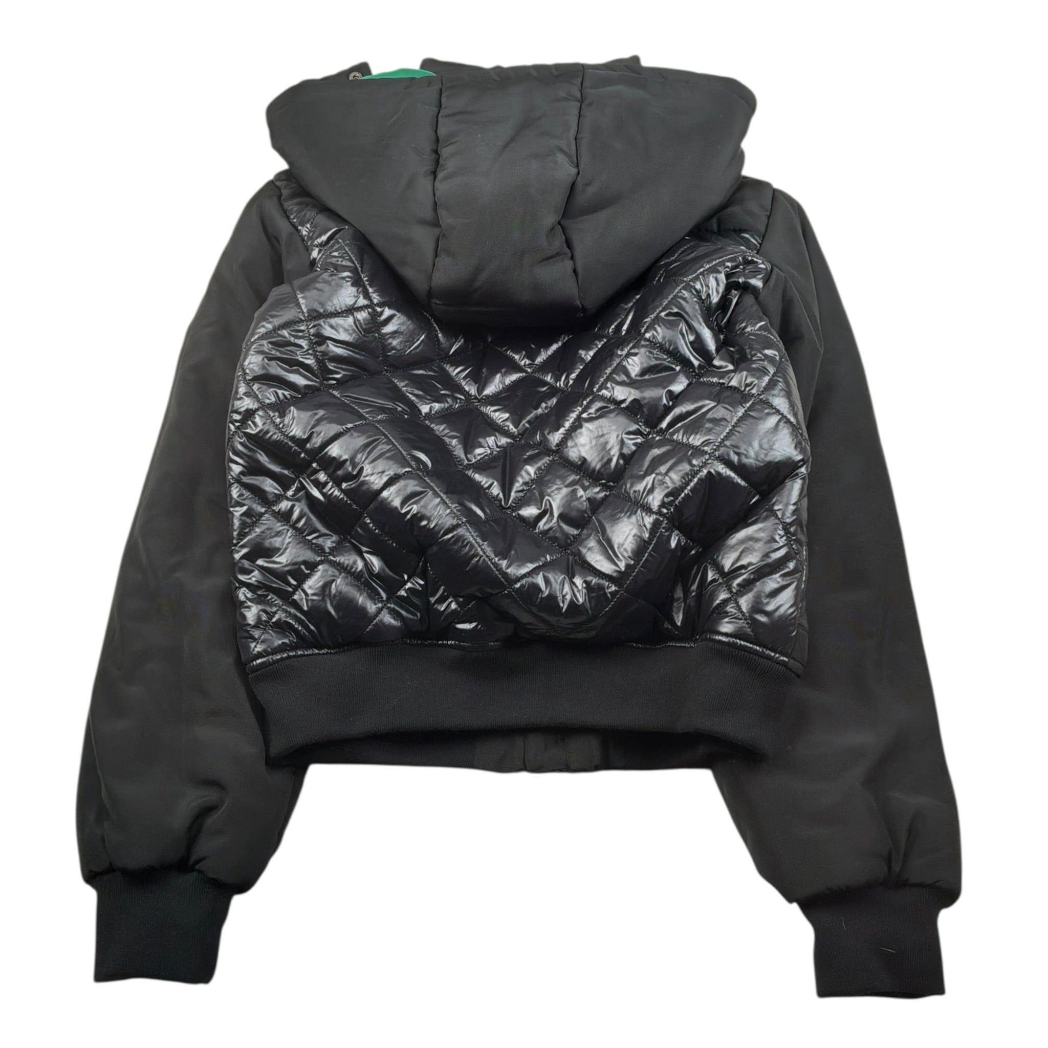 Bikkembergs Giubbino tinta unita con Zip E Cappuccio Nero per Bambino BK2605 NERO BiKKEMBERGS 
