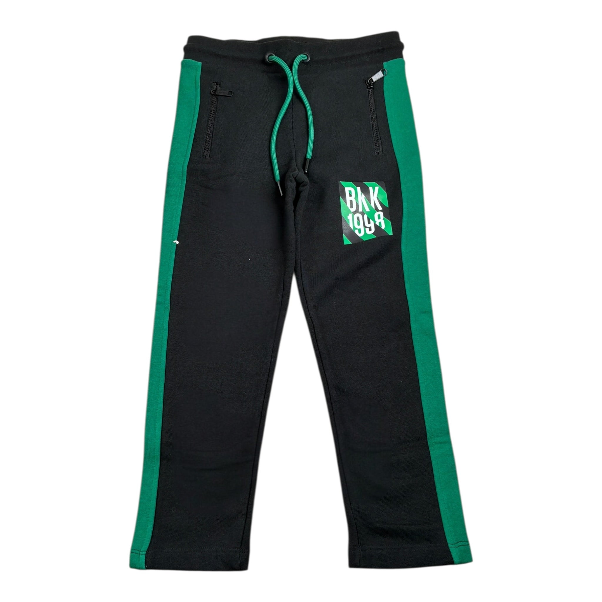 Bikkembergs Pantalone Modello Tuta con Profili In Contrasto Nero per Bambino BK2640 NERO BiKKEMBERGS 