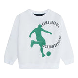 Bikkembergs Felpa Chiusa Girocollo tinta unita con Stampa Bianco per Bambino BK3026 BIANCO BiKKEMBERGS 