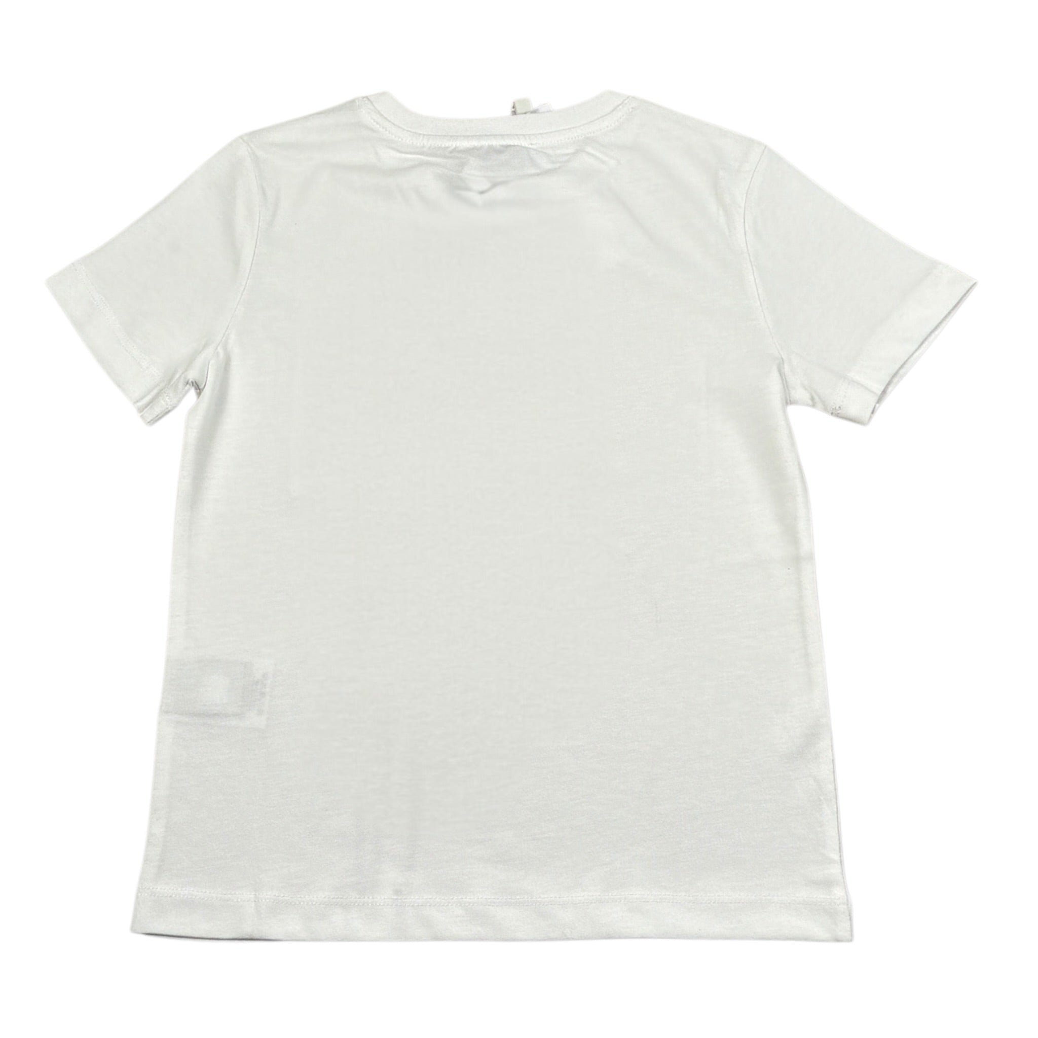 Bikkembergs T-Shirt tinta unita con Stampa Bianco per Bambino BK3035 BIANCO BiKKEMBERGS 